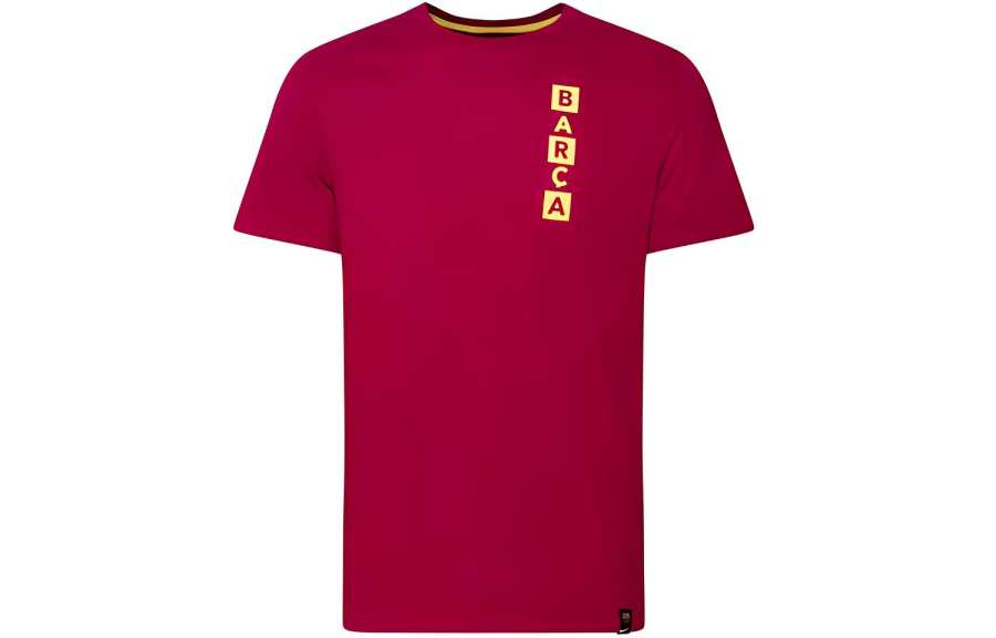 Nike Nike T Shirts Men's Noble Red Crew Neck Moderate Straight Fit