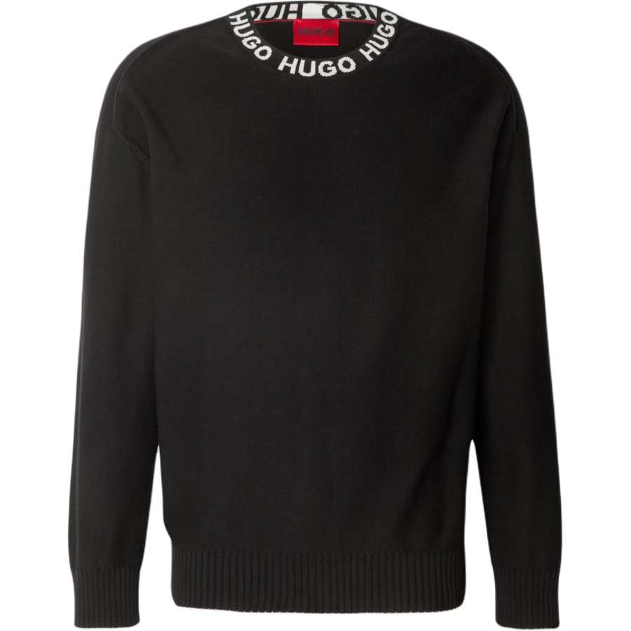HUGO BOSS Logo Intarsia Oversize Fit Jumper