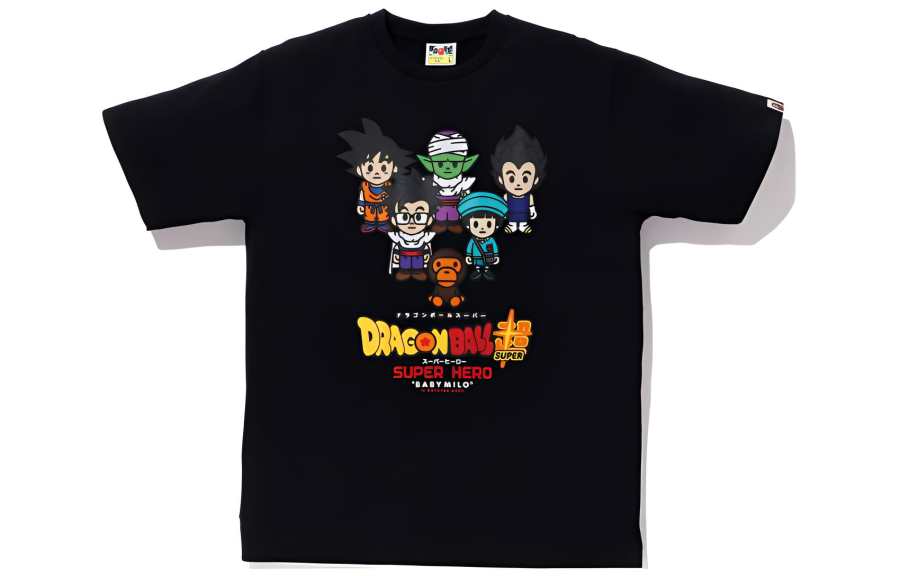 A BATHING APE Bape X Dragon Ball Super Goku & Gohan & Pan & Piccolo &Vegeta Baby Milo Japan Exclusive Tee