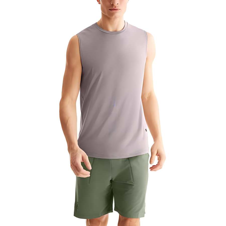 On Tank Tops Men's Zinc Gray Crew Neck Moderate Other