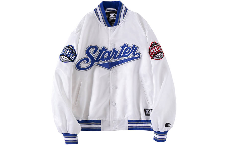 STARTER STARTER Jackets Unisex White V Neck Moderate Other