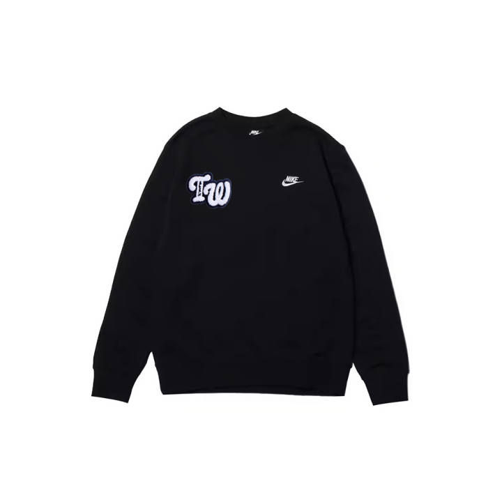 Nike Nike Sweatshirts Men's Black Crew Neck Moderate Regular