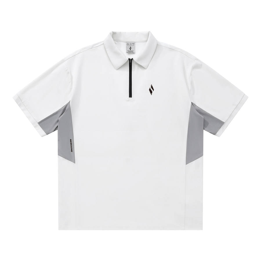Skechers Elegant Diamond Collection Polo Shirt Unisex Denim Gray