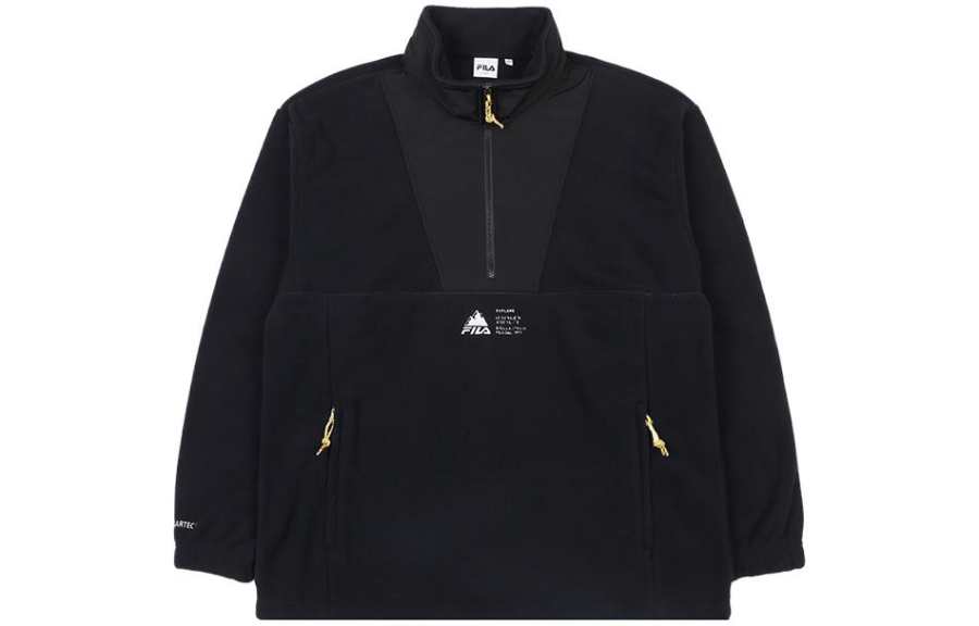 FILA Jackets Men's Black Stand Collar Moderate
