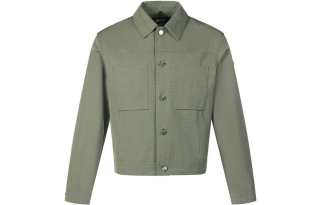 Zzegna Jackets Men's Light Army Green Lapel Moderate Other