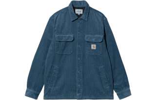 Carhartt WIP Jackets Men's Blue Lapel Moderate Other