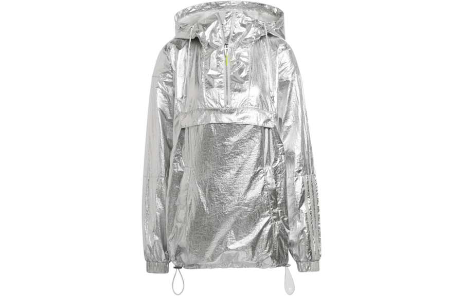 Adidas Originals Jackets Unisex Silver Hooded Moderate Other