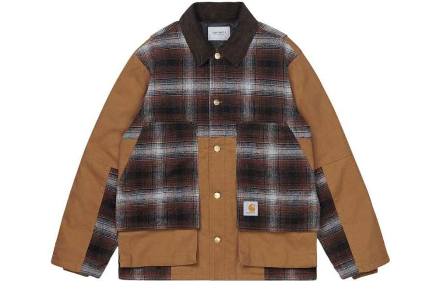 Carhartt WIP Jackets Unisex Brown Lapel Moderate Other