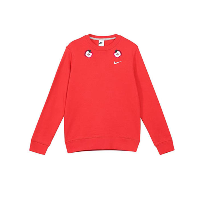 Nike Nike Sweatshirts Unisex Red Crew Neck Moderate Regular