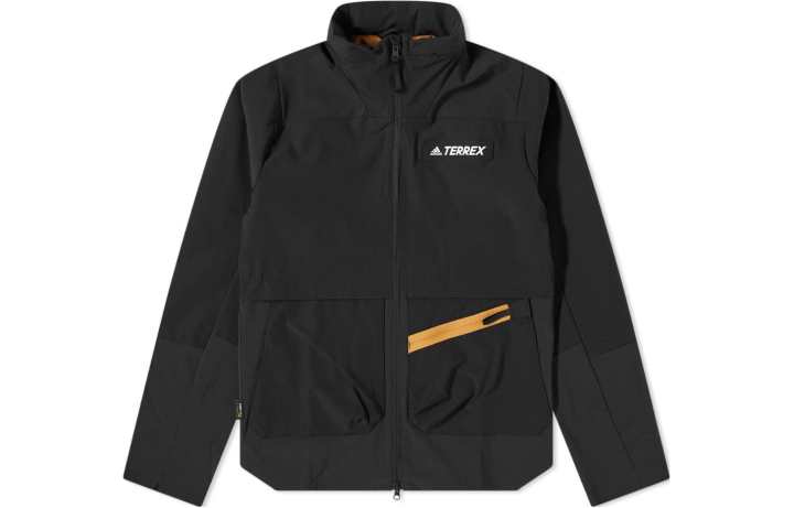 Adidas Adidas Terrex Jackets Men's Black Stand Collar Moderate Workwear