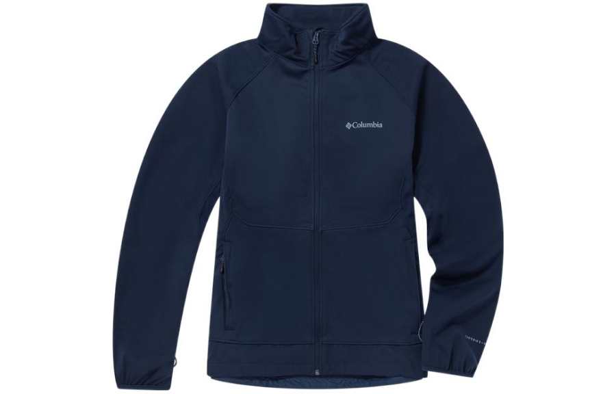 Columbia Columbia Jackets Men's Blue Stand Collar Moderate Soft Shell