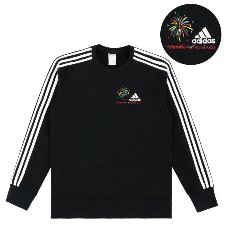 Adidas Adidas Sweatshirts Unisex Black Crew Neck Moderate Regular