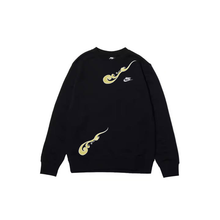 Nike Nike Sweatshirts Men's Black Crew Neck Moderate Regular