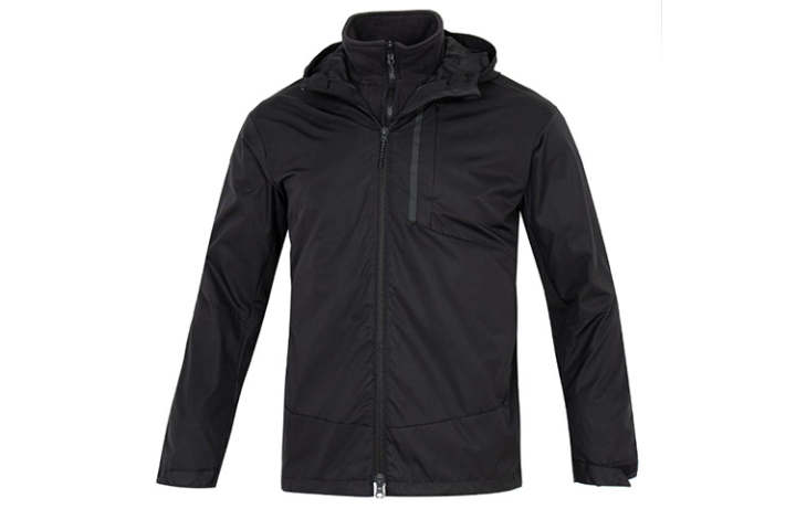 Adidas Adidas Jackets Men's Black Hooded Moderate Straight Fit