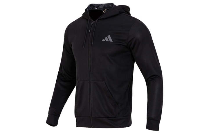 Adidas Adidas Jackets Men's Black Hooded Moderate