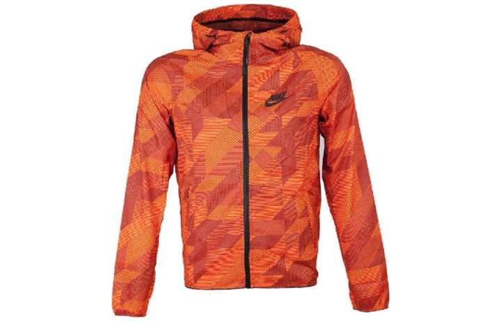 Nike Nike Jackets Men's Orange Hooded Moderate Other