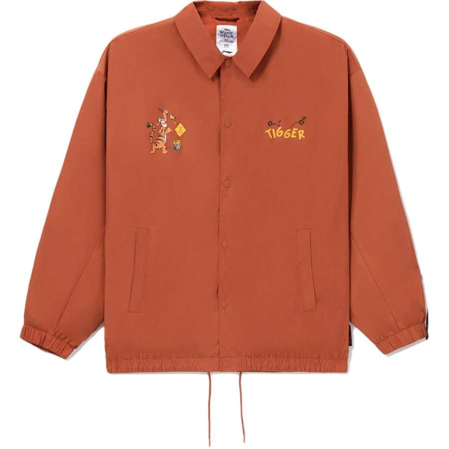 Li-Ning Li Ning X Disney Jackets Unisex Bombay Tan Lapel Moderate Other