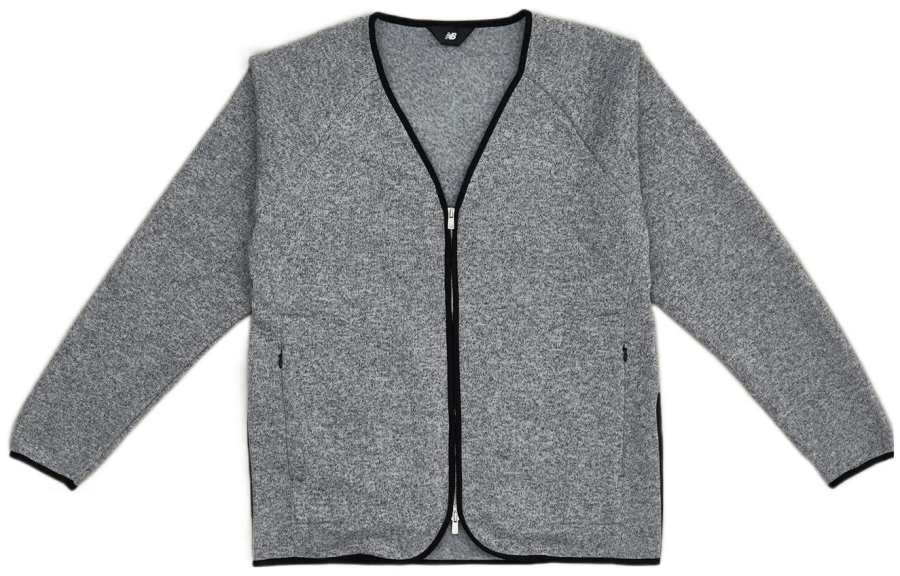 New Balance New Balance Jackets Men's Gray V Neck Moderate Straight Fit