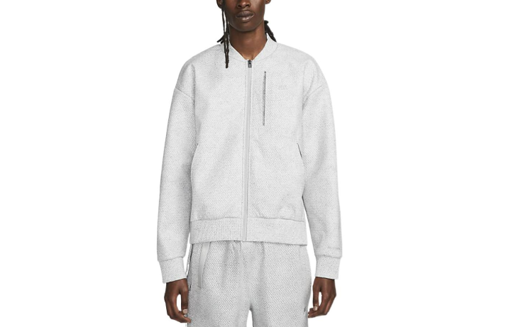 Nike Nike Jackets Men's White Gray Stand Collar Moderate Other
