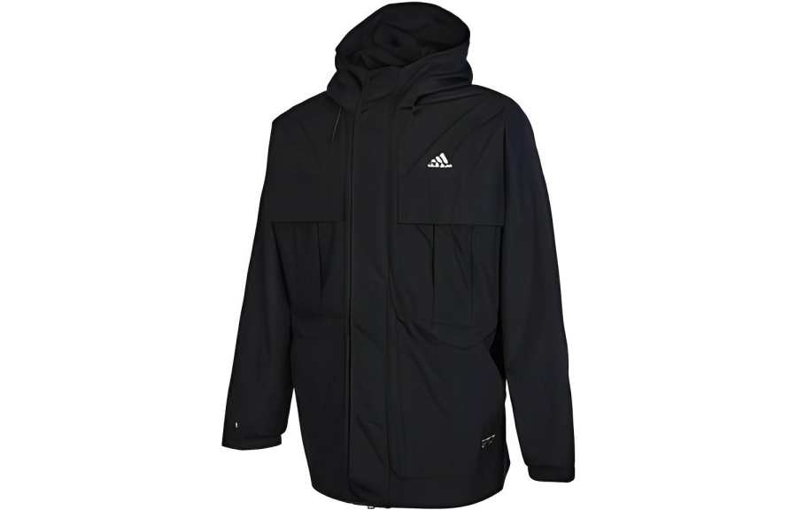 Adidas Adidas Jackets Men's Black Hooded Moderate Other
