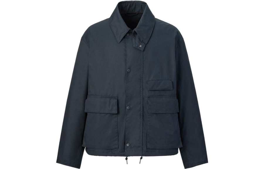 UNIQLO Jackets Unisex Sea Blue Lapel Moderate Other