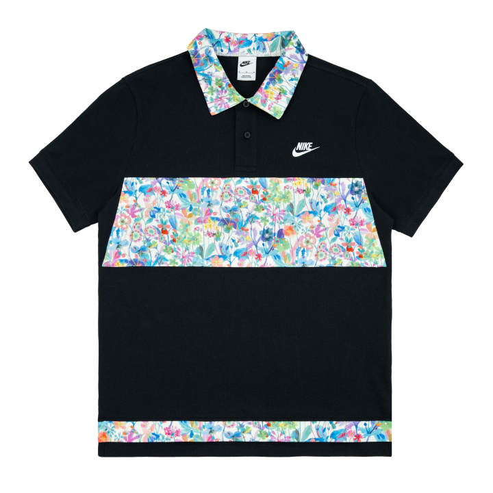 Nike Nike Polo Shirts Unisex Black Polo Collar Moderate Straight Fit