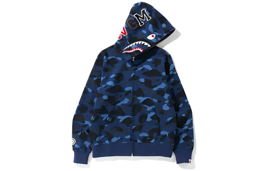 A BATHING APE Bape Color Camo Shark Full Zip