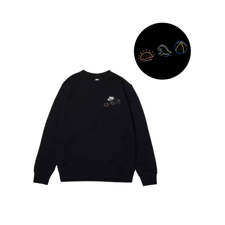 Nike Nike Sweatshirts Men's Black Crew Neck Moderate
