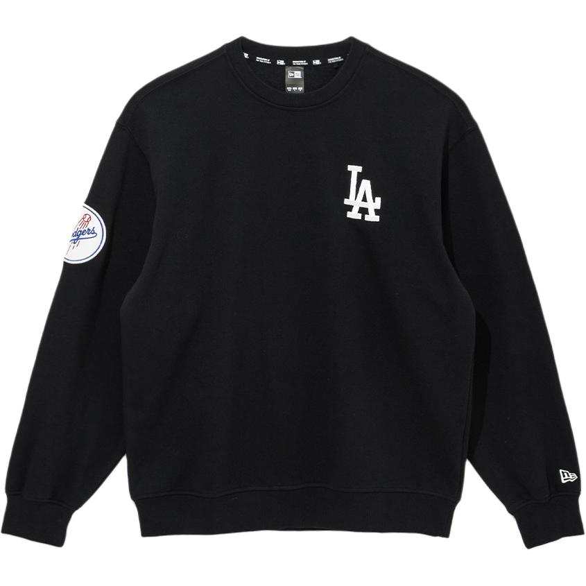 New Era Los Angeles Dodgers Sweatshirts Unisex Black Crew Neck Moderate