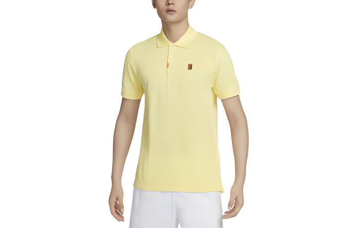 Nike Nike Polo Shirts Men's Lemon Polo Collar Moderate Straight Fit