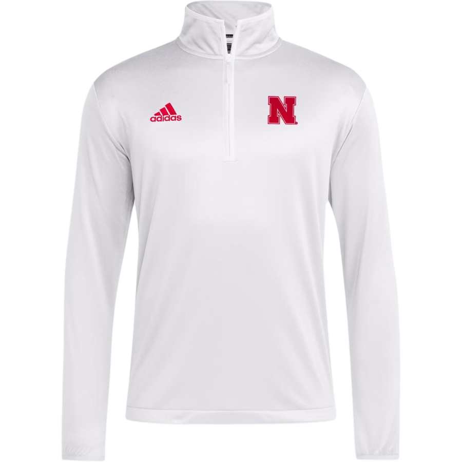 Adidas Adidas Free Shipping With AdiClub Nebraska Cornhuskers Long Sleeve 1/4 Zip Knit Jacket