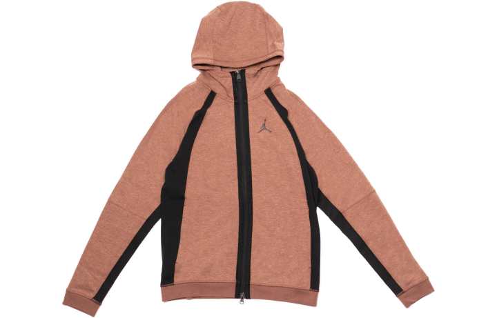 Jordan Jordan Full Zip Jackets Men's Brown Hooded Non Detachable Moderate Other
