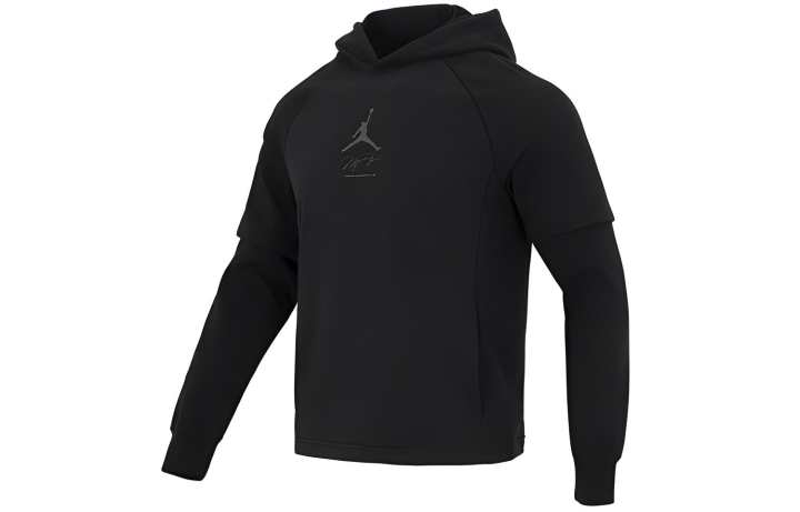 Jordan Jordan Sweatshirts Men's Black Hooded Moderate Regular