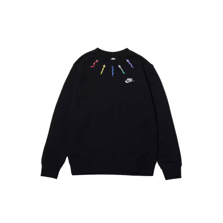 Nike Nike Sweatshirts Men's Black Crew Neck Moderate Regular