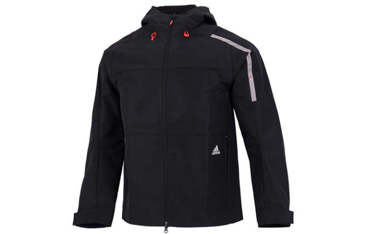 Adidas Adidas Jackets Men's Black Hooded Moderate Other