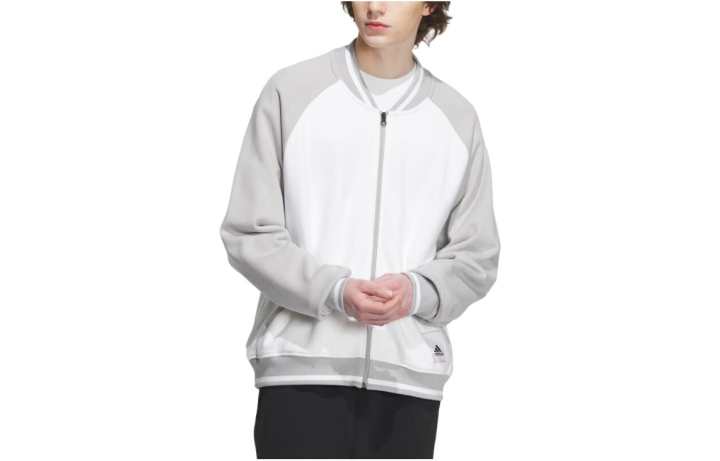 Adidas Adidas Jackets Unisex White Light Gray V Neck Moderate Pilot