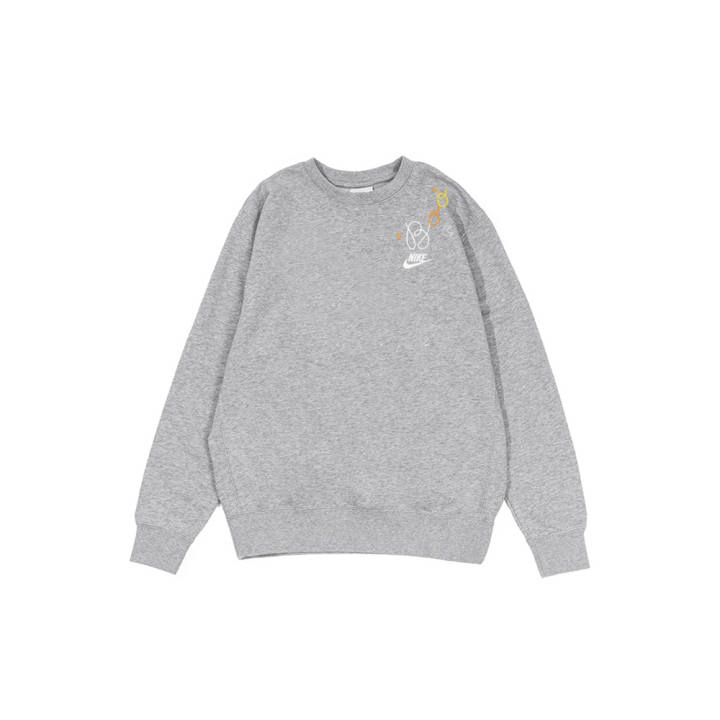 Nike Nike Sweatshirts Men's Gray Crew Neck Moderate Regular