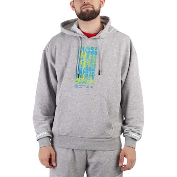 Adidas Adidas Sweatshirts Men's Gray Hooded Moderate Other
