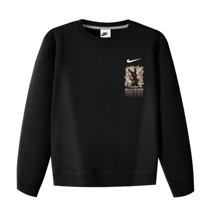 Nike Nike Sweatshirts Unisex Black Crew Neck Moderate Regular