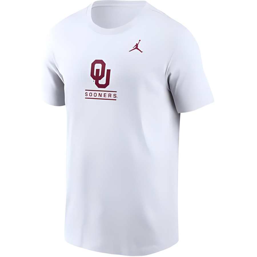 Jordan Jordan Oklahoma Sooners Primetime Wordmark Men's Jordan College T-Shirt