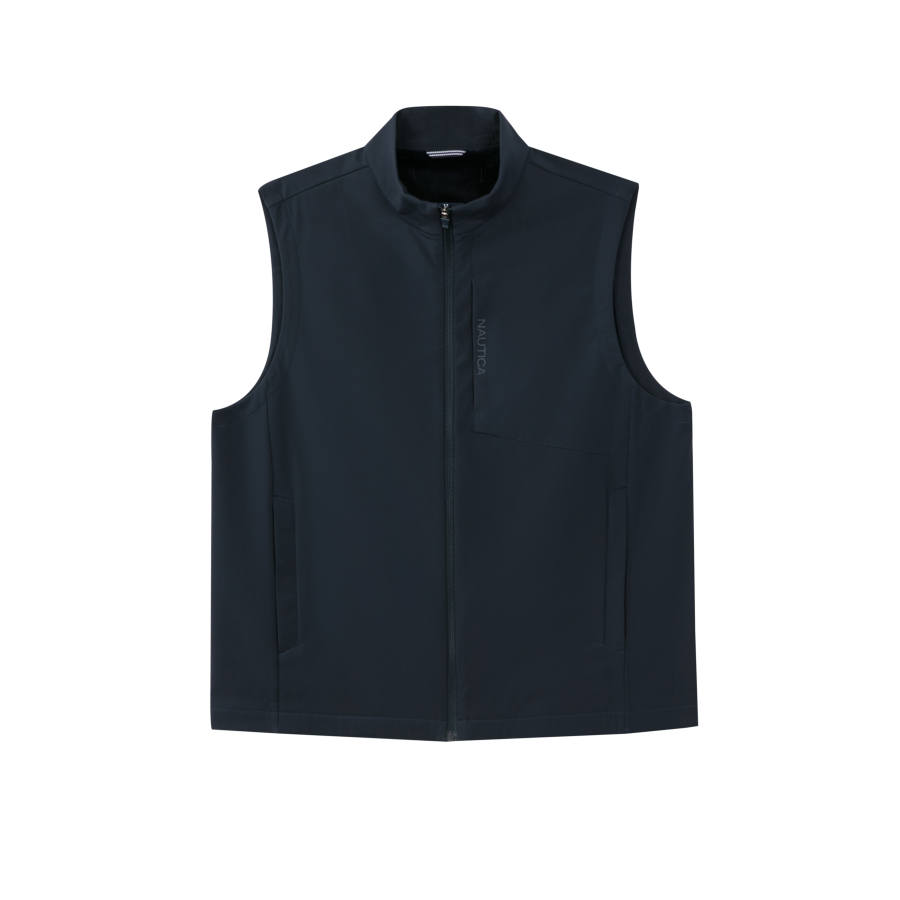 NAUTICA Tank Tops Men's Stand Collar Thickened And Fleece Lined Racerback