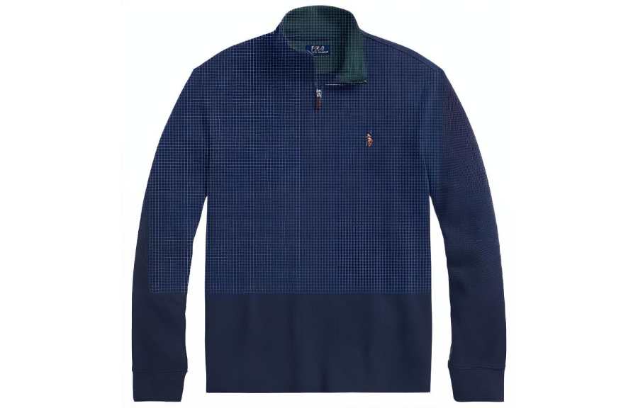 Polo Ralph Lauren Polo Shirts Men's Marine Blue Polo Collar Moderate Other