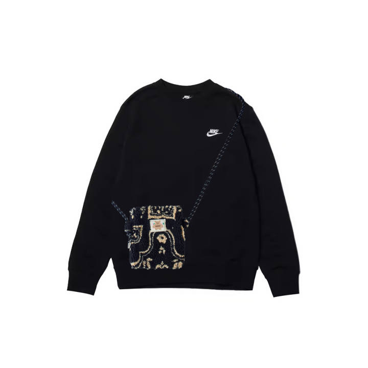 Nike Nike Sweatshirts Men's Black Crew Neck Moderate Regular