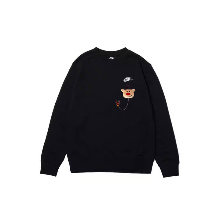 Nike Nike Sweatshirts Men's Black Crew Neck Moderate