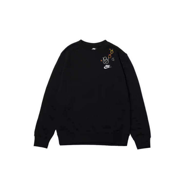 Nike Nike Sweatshirts Men's Black Crew Neck Moderate Regular