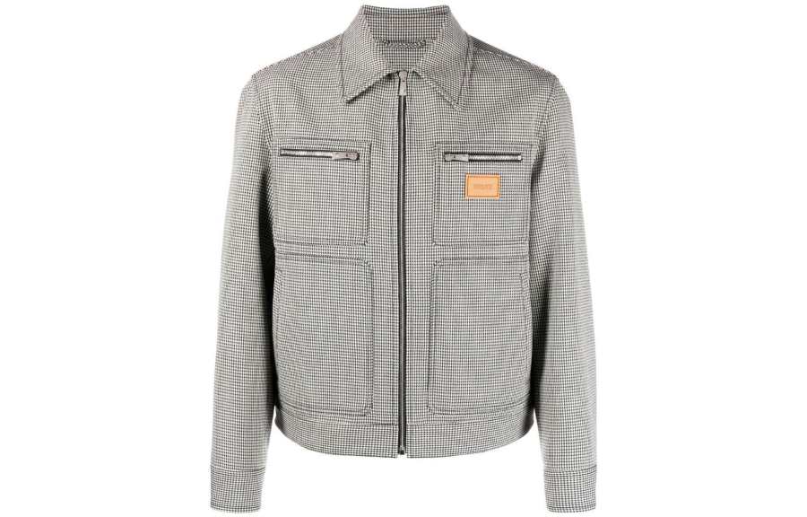 VERSACE VERSACE Jackets Men's Gray Lapel Moderate Other