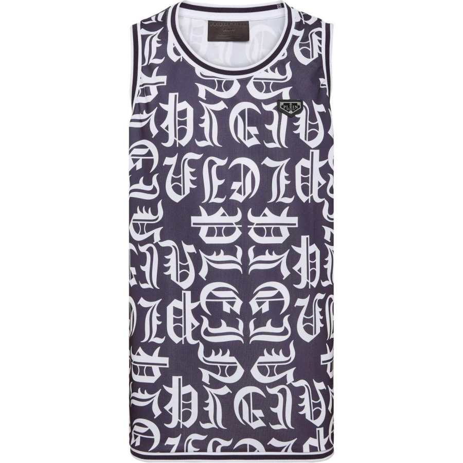 Philipp Plein all-over logo-print tank top
