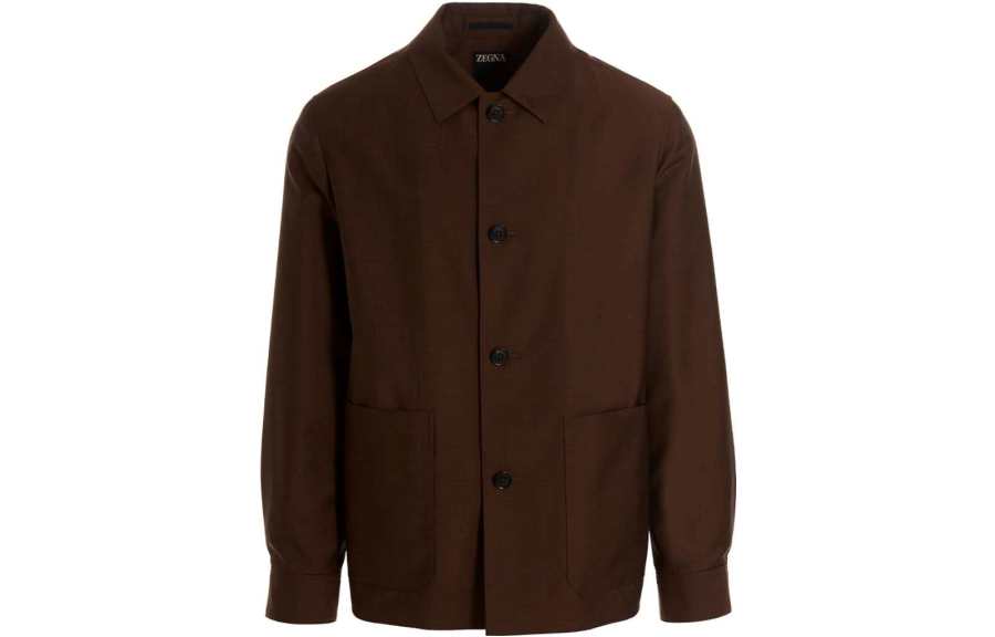 Zzegna 【Previous Season】button-down fastening shirt jacket