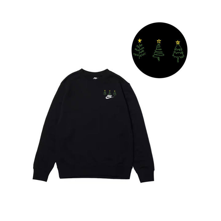 Nike Nike Sweatshirts Men's Black Crew Neck Moderate