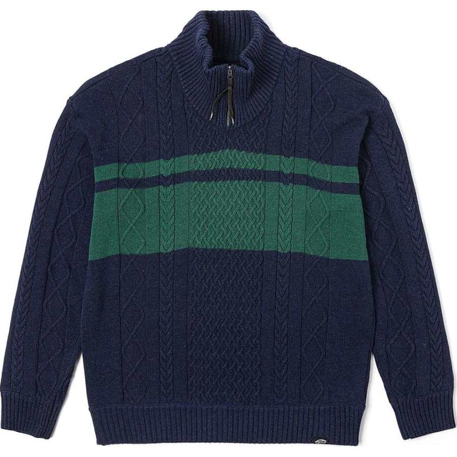 Vans Knitwear Unisex Dark Blue Stand Collar Moderate Other